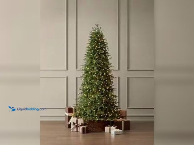 Lot 49-5436802 - Home Decorators Collection 7.5 ft. Grand Duchess Twinkling Balsam Fir Slim LED Pre-Lit Artificial Ch...