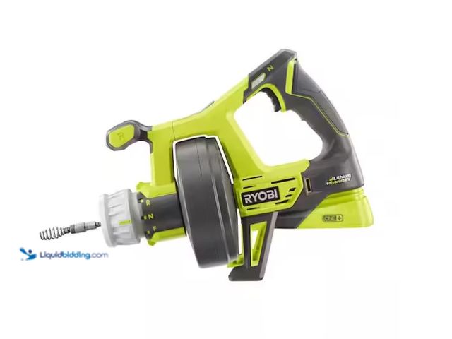 Lot 49-1575856 - RYOBI ONE+ 18V Hybrid Drain Auger (Tool Only), Model # P4002, Unused, Powers on  Ref#SRHD0211