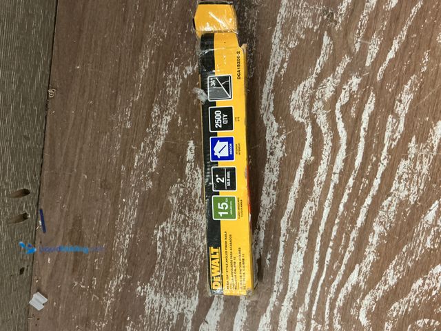 Lot 49-3564854 - DEWALT 2 in. x 15-Gauge Bright Finish Angled Finish Nails (2500 Pieces). Model # DCA15200-2. Used