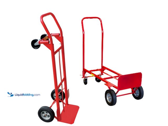 Lot 49-2024882 - Milwaukee  600 lbs Steel 15.75 in x 19.5 in x 47 in Convertible Hand Truck, Model# 35180, MSRP $ 76....