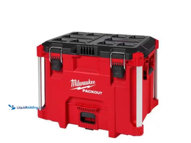 Lot 49-1516547 - Milwaukee PACKOUT 22 in. Modular XL Tool Box, model # 48-22-8429, slightly used, scuffs/ scratches. ...