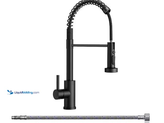 Lot 49-3566810 - FORIOUS Single Handle Kitchen Faucet with Pull Down Function Sprayer Kitchen Sink Faucet with Deck P...