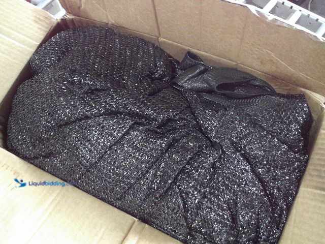 Lot 49-1518698 - COLOURTREE 50% Black Shade Cloth 16FT x 24FT Mesh Tarp Model # TABR1624-2, Slightly Used  Ref#HDSR07...