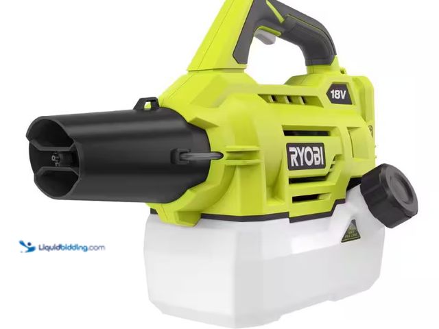 Lot 49-5552008 - RYOBI
ONE+ 18V Cordless Battery Fogger/Mister (Tool Only). Model # P2805BTL. Used and powers on.