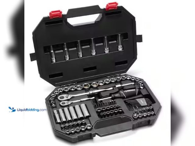 Lot 49-2022701 - Husky 94-Piece SAE/Metric Mechanics Tool Set for 1/4 in. and 3/8 in. Drive with Case, Model # H94MTS...