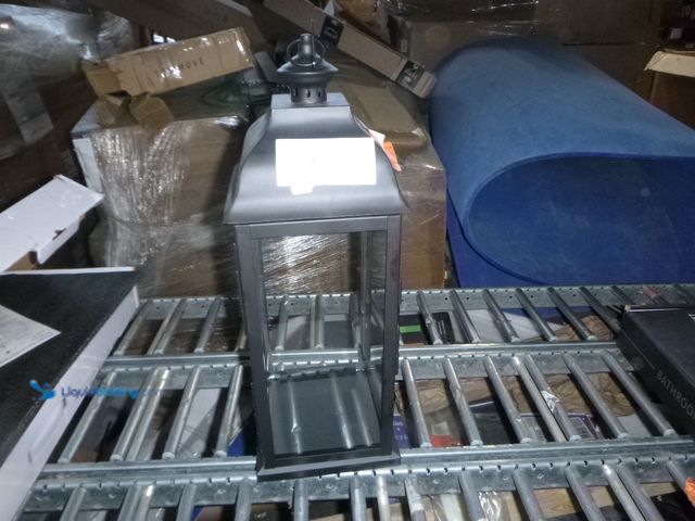 Lot 49-1515899 - Hampton Bay 22 in. Traditional Black Steel Outdoor Patio Lantern, Model # HD19143L, Unused.  Ref#HDP...