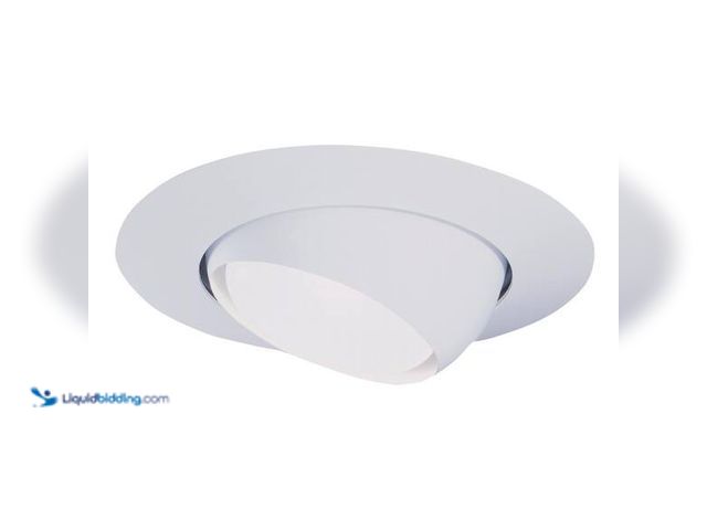 Lot 49-3565017 - HALO
6 in. White Recessed Ceiling Light Trim with Adjustable Eyeball Unused 8pk