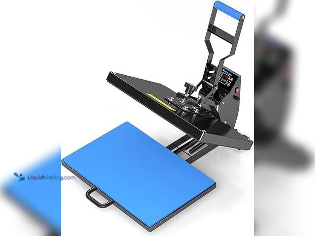 Lot 49-5475884 - Delclynee 16" x 24" Slide Out (12.25") Heat Press Machine for T Shirts, Clamshell Pull Out Lower Pla...