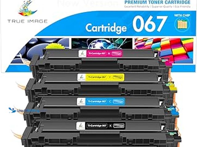 Lot 49-3528712 - 067 Toner Cartridge Set 067H MF656Cdw MF654Cdw Compatible for Canon 067 Color ImageCLASS LBP632Cdw L...