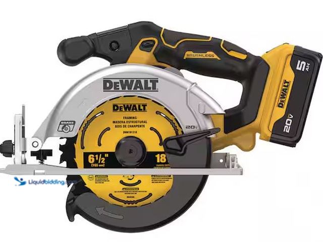 Lot 49-5460683 - DEWALT
20V MAX Lithium-Ion Cordless 6-1/2 in. Circular Saw (Tool Only) Internet # 314729492
Model ...