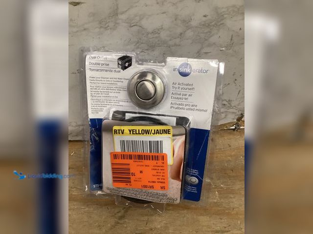 Lot 49-5461055 - InSinkErator Garbage Disposal Air Switch Kit, Dual Outlet Sink Top Switch Button for All INSINKERATO...