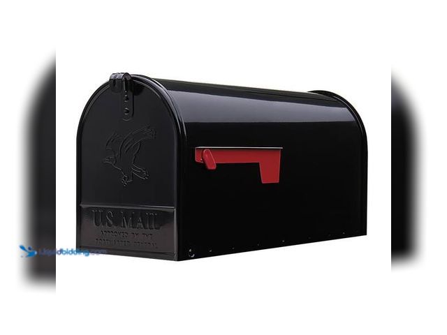 Lot 49-5452664 - Architectural Mailboxes
Elite Black, Large, Steel, Post Mount Mailbox. SKU # 1008875703 Item is use...