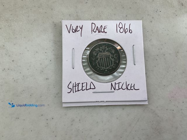 Lot 49-1505011 - VERY RARE 1866 SHIELD NICKEL #COINS0122