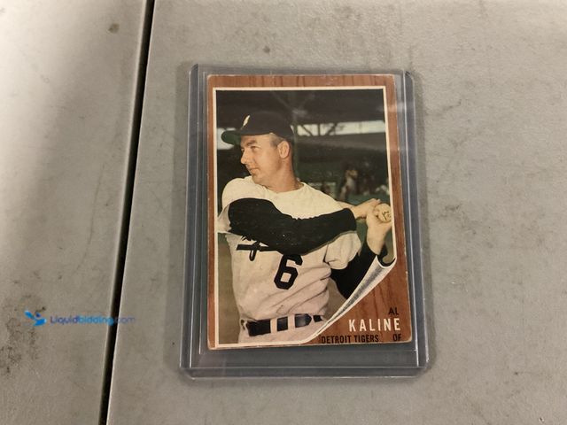 Lot 49-1505977 - WOW! 1962 TOPPS AL KALINE DETROIT TIGERS BASEBALL CARD #150 AMAZING CARD FOR ANY COLLECTOR  #COINS12...
