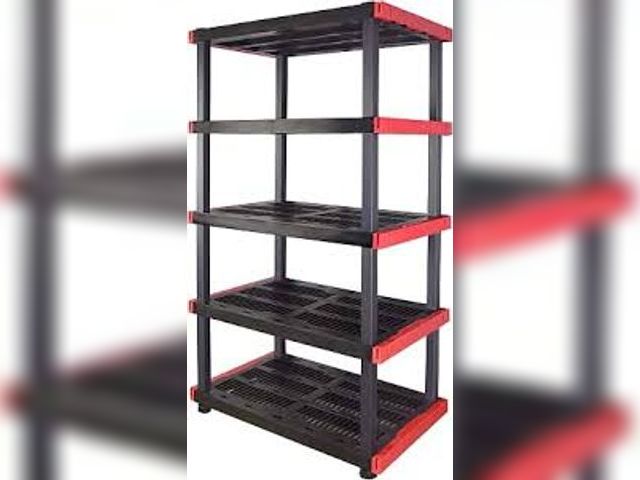Lot 49-5581526 - Hyper Tough 5 Shelf Plastic Storage Shelf, 48" W x 20" D x 72" H, Holds up to 1000 lb Total Capacity...