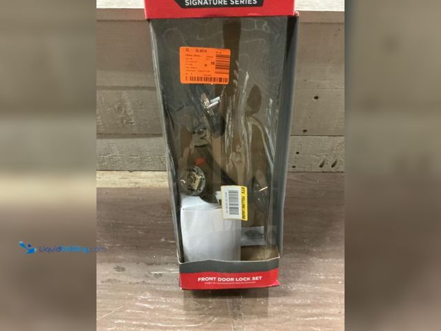 Lot 49-5445962 - Kwikset Prescott Venetian Bronze Single Cylinder Entry Door Handleset with Tustin Handle Featuring S...