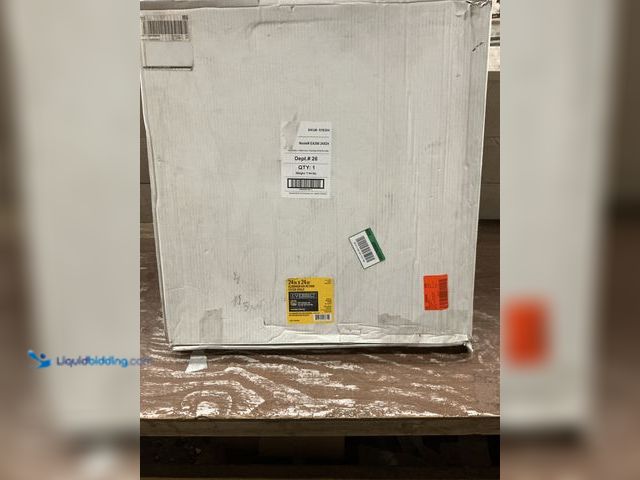 Lot 49-3565609 - Everbilt 24 in. x 24 in. Aluminum Fixed Bar Return Air Filter Grille in White. Model # EA29024X24., ...