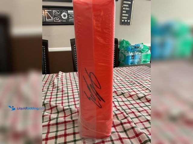 Lot 49-1505918 - COLLECTIBLE AWESOME SEATTLE SEAHAWKS EDDIE LACY AUTOGRAPHED END-ZONE PYLON WITH SCHWARTZ COA #COINS1...