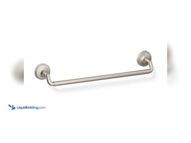 Lot 49-5581616 - QTY 2 - KOHLER Paces 18 in. Wall Mounted Towel Bar in Vibrant Brushed Nickel Model # R34486-BN UNUSE...
