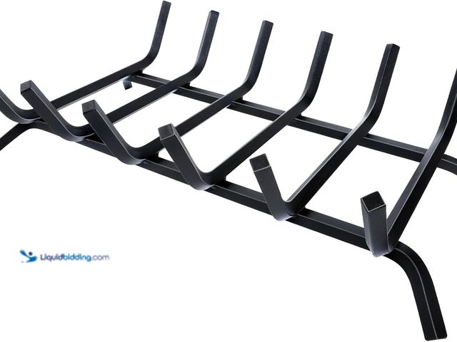 Lot 49-3513448 - Fireplace Grate,Fireplace Log Holder,Heavy Duty Solid Cast Iron FIrewood Log Burning Rack For Inside...