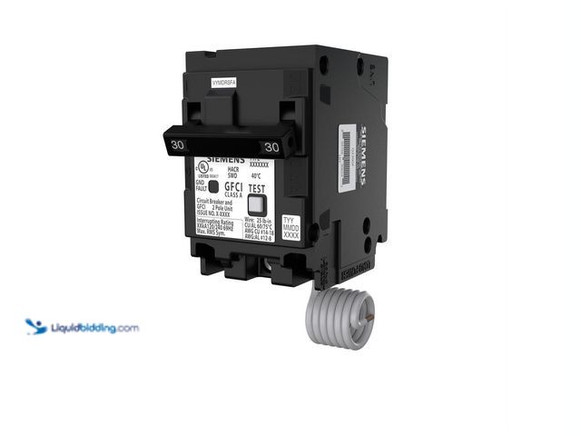 Lot 49-5463575 - Siemens
QPFB 30 Amp 2-Pole GFCI Circuit Breaker Unused