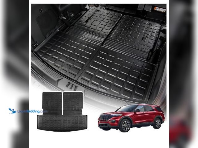 Lot 49-3432549 - Cargo Mat Compatible with 2020-2025 2026 Ford Explorer TPE All Weather Trunk Mat Back Seat Cover Pro...