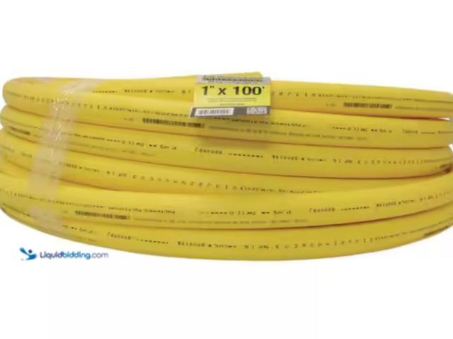 Lot 49-1623797 - HOME-FLEX 1 in. IPS x 100 ft. DR 11 Underground Yellow Polyethylene Gas Pipe, Model # 19-111100, Unu...