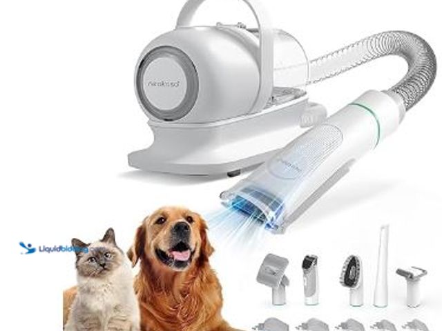 Lot 49-1513909 - neabot Neakasa P1 Pro Pet Grooming Kit & Vacuum Suction 99% Pet Hair, Professional Clippers with 5 P...