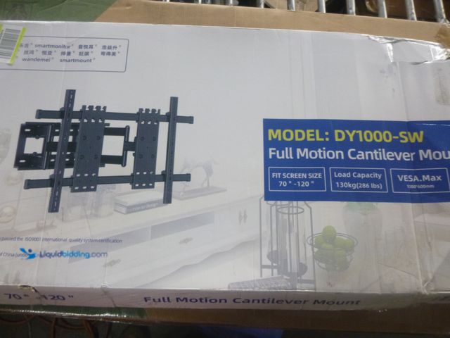 Lot 49-3466080 - 98 100 TV Wall Mount 86 90 105 110 120 inch Full Motion Bracket Large Screen Heavy Duty Led Adjustab...
