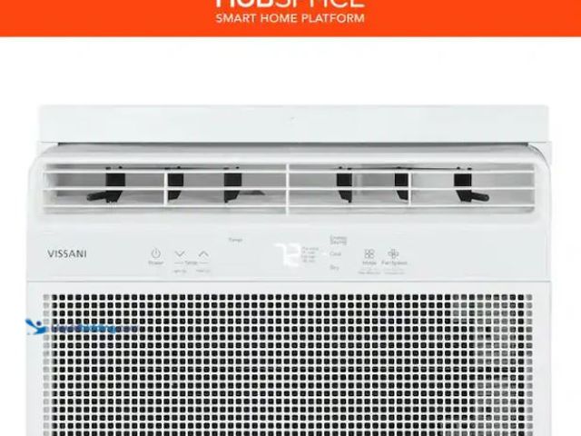 Lot 49-1631992 - Vissani 6,000 BTU 115-Volt Window Air Conditioner Cools 250 sq. ft. with Remote, Dehumidifier, and W...