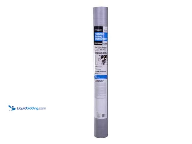 Lot 49-1518087 - Everbilt Synthetic Roofing Underlayment - Contractor Grade 400 sq. ft. (4 ft. x 100 ft.) Model # EBS...