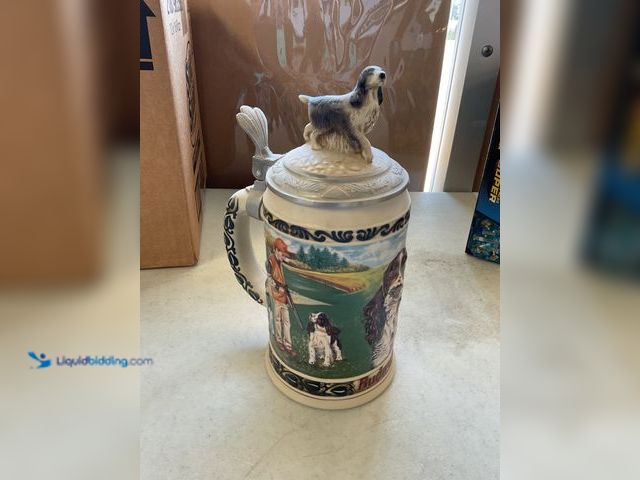 Lot 49-5515544 - Other ANHEUSER-BUSCH 1996 BUDWEISER HUNTERS COMPANION SERIES SPRINGER SPANIEL LIDDED BEER STEIN MUG ...