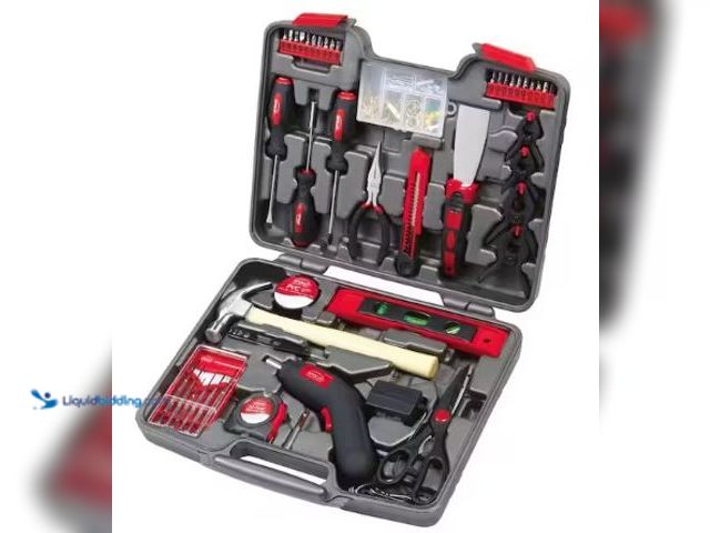 Lot 49-2022712 - Apollo Home Tool Kit with 4.8-Volt Cordless Screwdriver (144-Piece), Model # DT8422, MSRP $49.43, Sl...