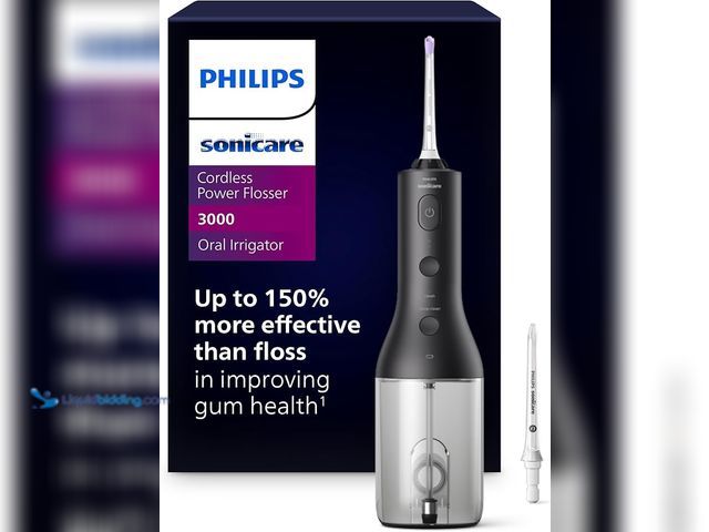 Lot 49-1622412 - Philips Sonicare Cordless Power Flosser 3000 - Water Flosser with Innovative Quad Stream Technology,...