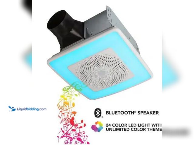 Lot 49-1549340 - Broan-NuTone Sensonic Series 110 CFM Ceiling Bathroom Exhaust Fan with Speaker and Bluetooth Wireles...