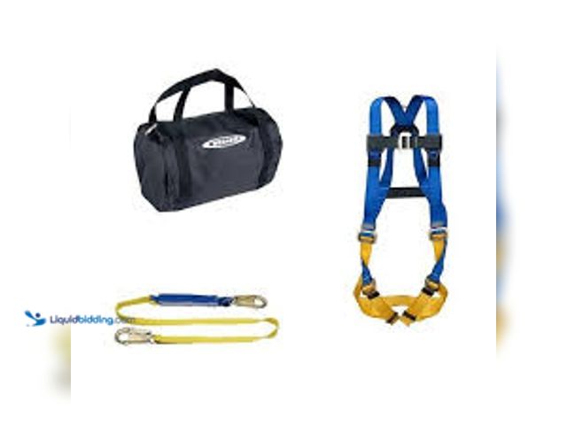 Lot 49-5415226 - Werner Aerial Kit with BaseWear Std Harness and 6 ft. DeCoil Lanyard. Model # K121013. Unused.