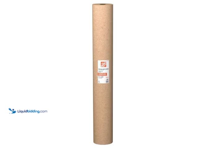 Lot 49-2026268 - Lot of (2). The Home Depot 3 ft. x 100 ft. Heavy Kraft Builder's Paper Drop Cloth, Model # 36X100HKB...