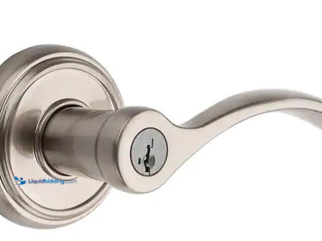 Lot 49-3472147 - Baldwin Prestige Tobin Satin Nickel Entry Door Handle Featuring Smart Key Security Model # 354TBL RD...
