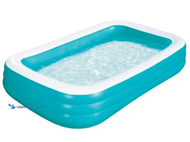 Lot 49-1625765 - Bluescape 10ft Rectangular Family Inflatable Swimming Pool for Ages 6 and Up, Model # 5768179476, Un...
