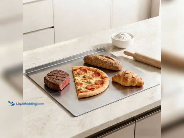 Lot 49-3564618 - Oversized 304 Stainless Steel Cutting Board for Kitchen, Extra Large Metal Cutting Boards Non Toxic,...