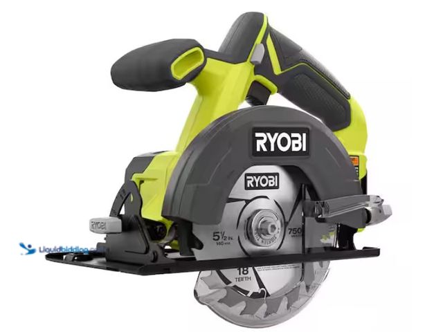 Lot 49-1547185 - RYOBI ONE+ 18V Cordless 5 1/2 in. Circular Saw (Tool Only), Model # PCL500B, Slightly used, Tested w...