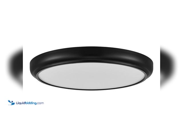 Lot 49-5409082 - Commercial Electric
15 in. White Round LED Flush Mount with Night Light and Interchangeable Black T...
