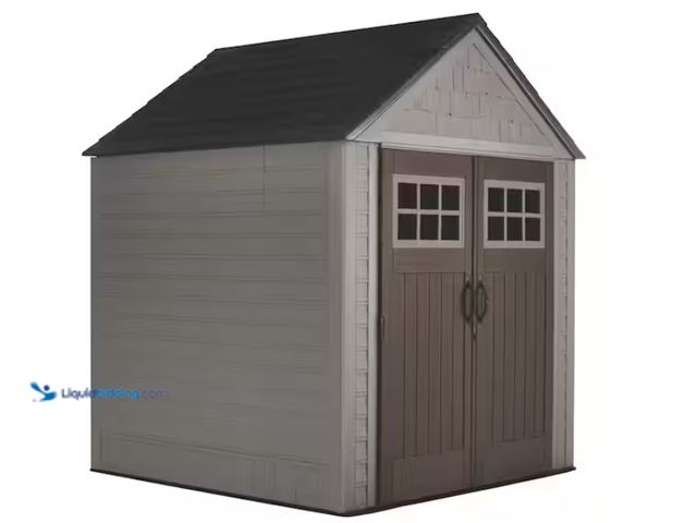 Lot 49-1538119 - Rubbermaid Big Max 7 ft. x 7 ft. Storage Shed, Model # 2035892, MSRP: $999.99.  New, Factory Banded....