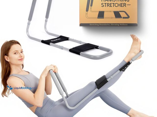 Lot 49-3522668 - Hamstring Stretcher for Knee Extension & Pain Relief, Adjustable Low Back, Calf, Leg & Hip Stretchin...