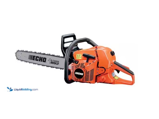 Lot 49-1575924 - ECHO 20 in. 59.8 cc Gas 2-Stroke Rear Handle Timber Wolf Chainsaw, Model # CS-590-20, Unused, Unable...