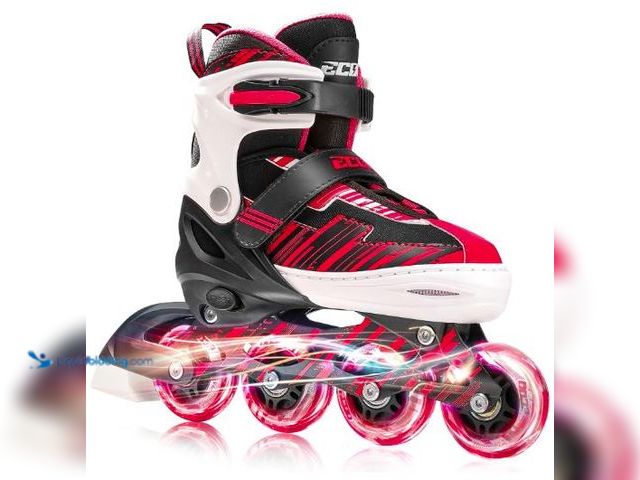 Lot 49-5436487 - Adjustable Inline Skates Boys and Girls Ages 5-8 8-12 with Light up Wheels，Roller Skates for Kids Ag...