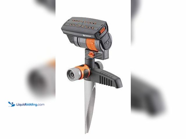 Lot 49-3539043 - Sprinkler
ZoomMaxx Oscillating Sprinkler On Metal Spike 2400 Sq Ft. Coverage Item is New