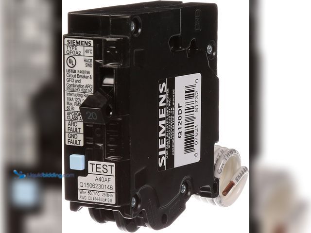 Lot 49-5435316 - Siemens
20 Amp AFCI/GFCI Dual Function Circuit Breaker Unused
