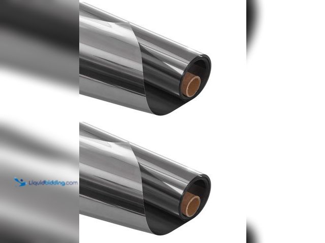 Lot 49-3614400 - (2-Pack) Rolls VEVOR Window Privacy Film, One-Way Mirror Window Tint, Reflective Heat Control, Stati...