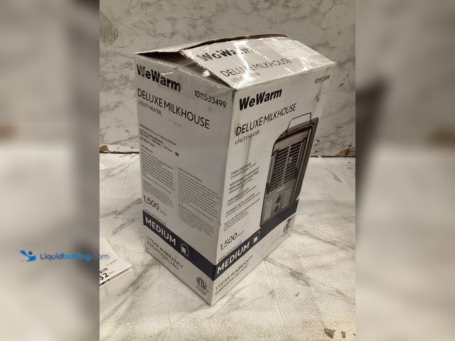 Lot 49-5475832 - DELUXE MILKHOUSE UTILITY HEATER. Model # HT1912. Used, powers on
